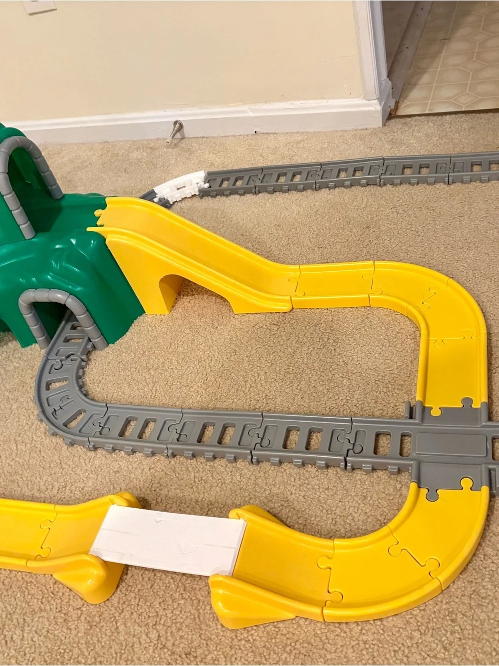 Little Tikes Green Mountain Track Playset with Yellow Slide
